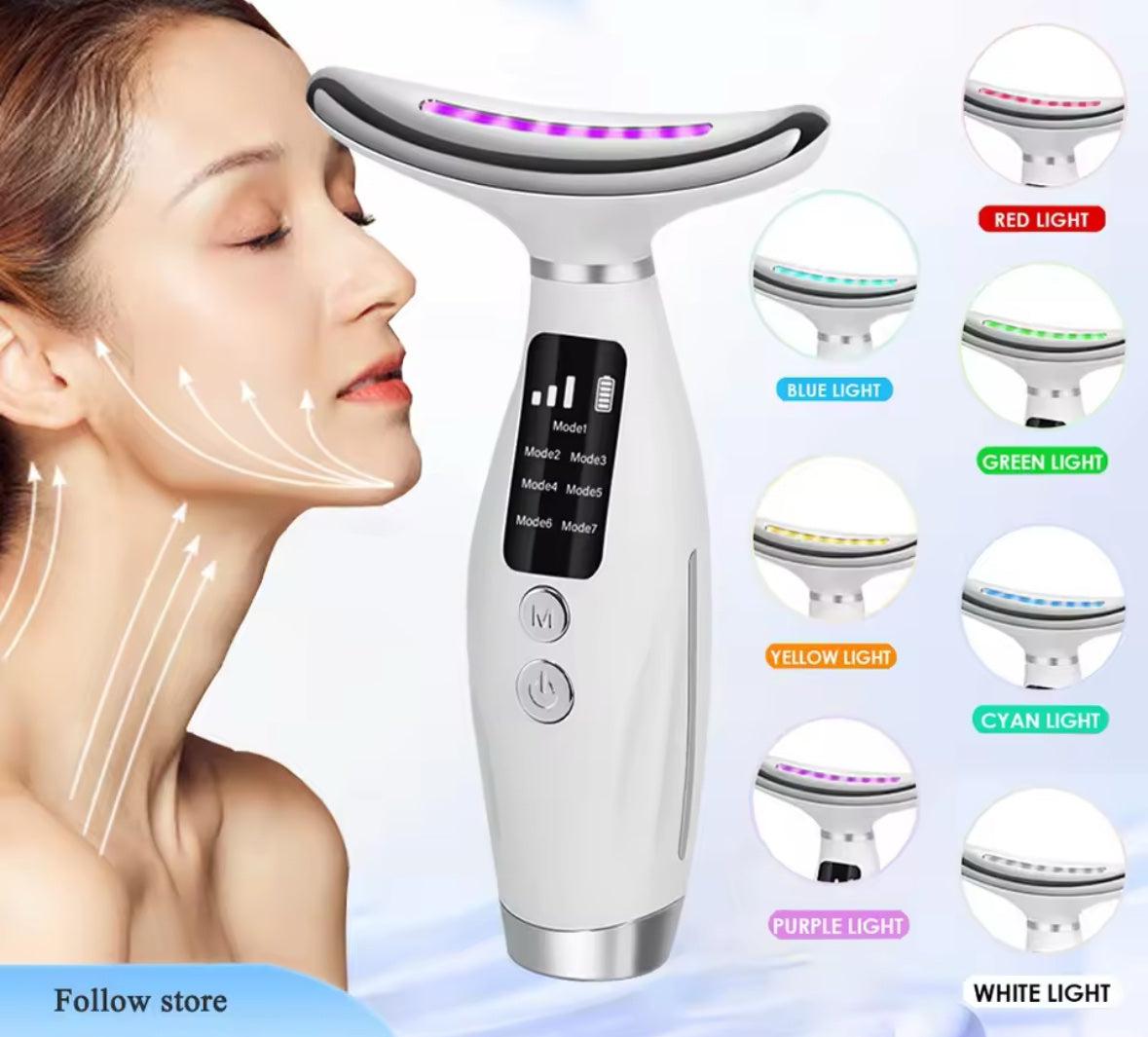 Neck Face Beauty Device Vibration Massage for Face