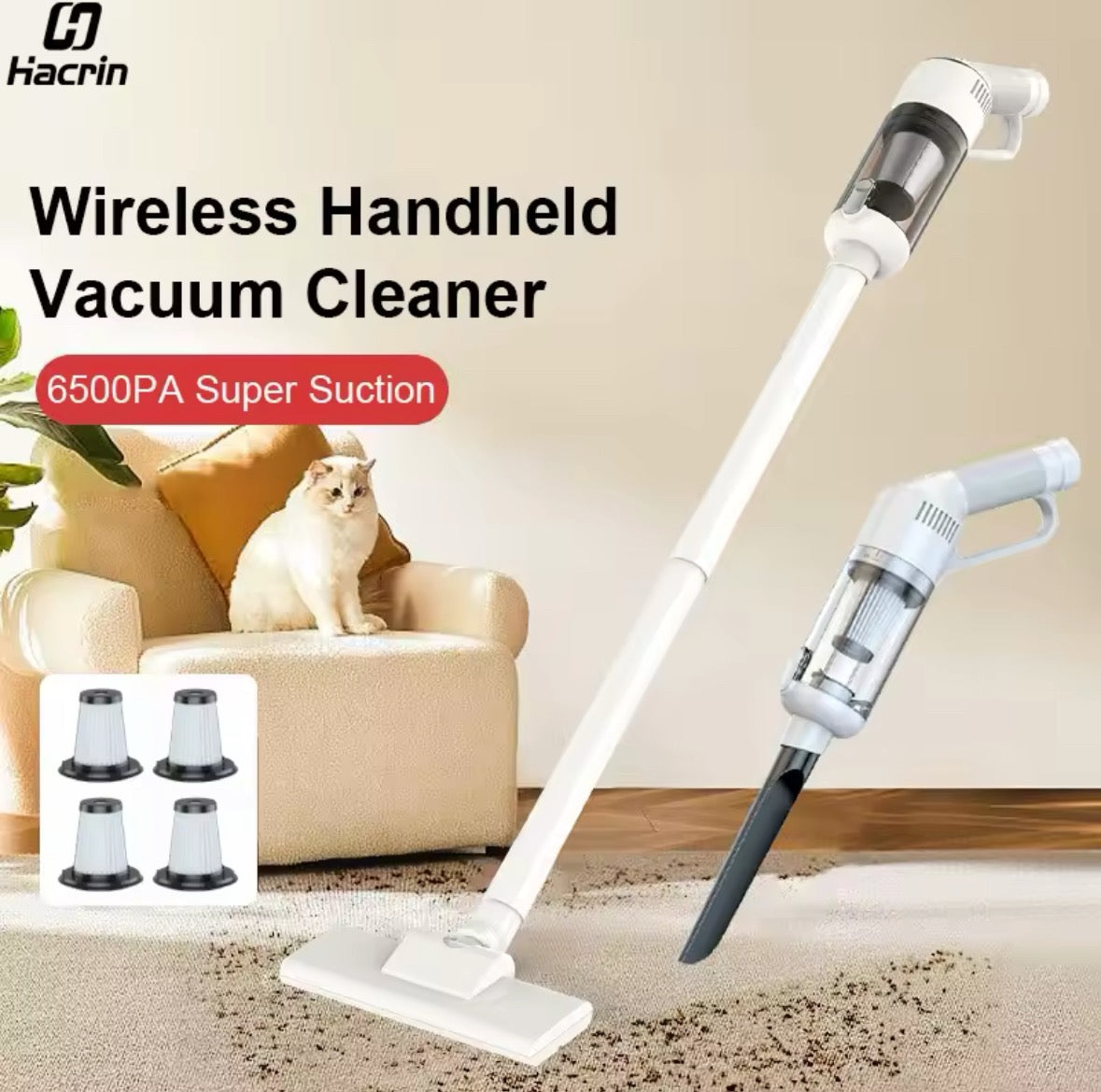 Cordless Vacuum Cleaner Powerful Household